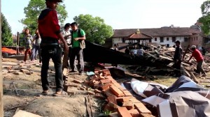 Police American woman in Nepal