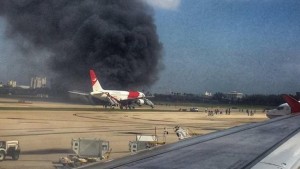 Dynamic Airways plane catches fire at Florida airport