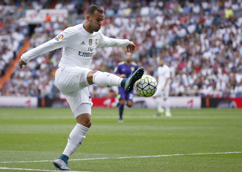 Real Madrid's Jese Rodriguez controls the ball during their Spanish First Division soccer match against Malaga at Santiago Bernabeu stadium in Madrid, September 26, 2015. REUTERS/Juan Medina