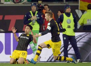 Dortmund wint in Wolfsburg