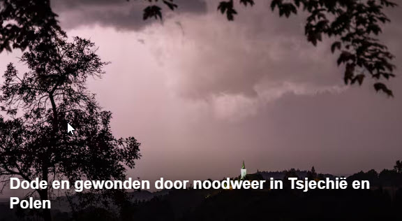 Dode en gewonden door noodweer in Tsjechië en Polen