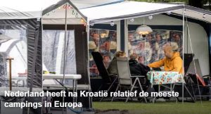 Nederland heeft na Kroatië relatief de meeste campings in Europa