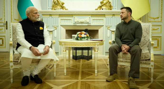 India’s Modi arrives in Ukraine for talks with Zelensky weeks after Putin meeting