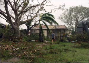 australie getroffen door