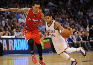 clippers duwt thunder buiten