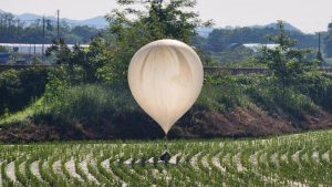 North Korea drops trash balloons