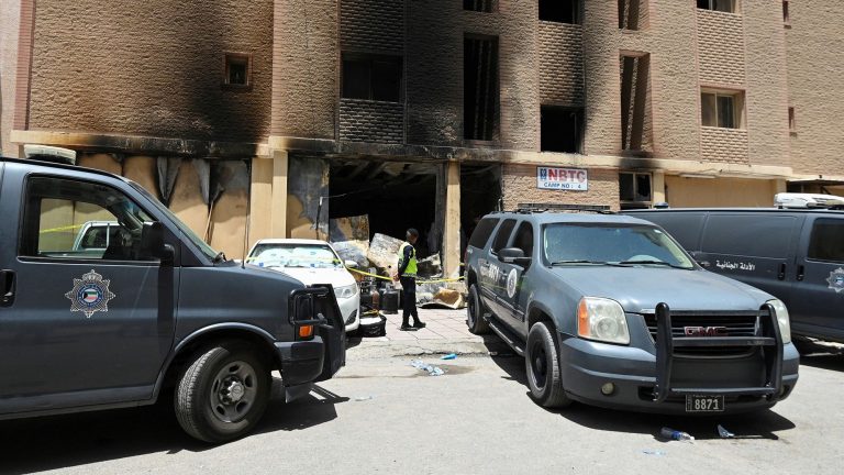 4 Dozens killed in fire at Kuwait building housing foreign workers