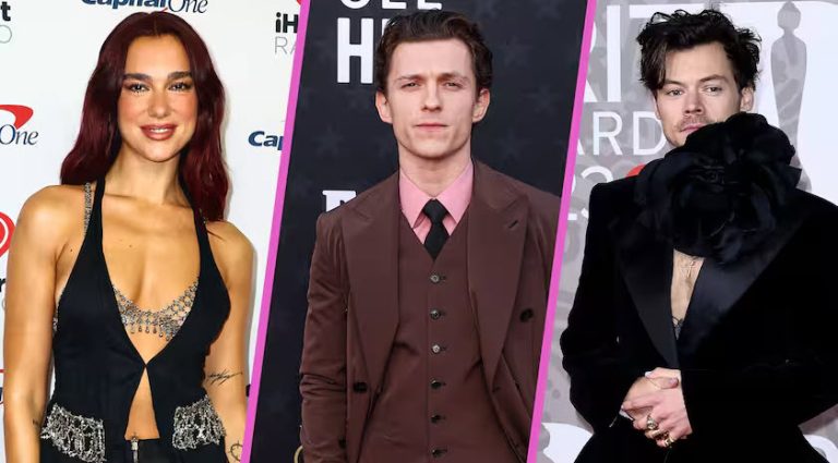 Harry Styles, Dua Lipa en Tom Holland